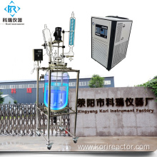 SF-50L Laboratory glass jacketed reactor with agitator